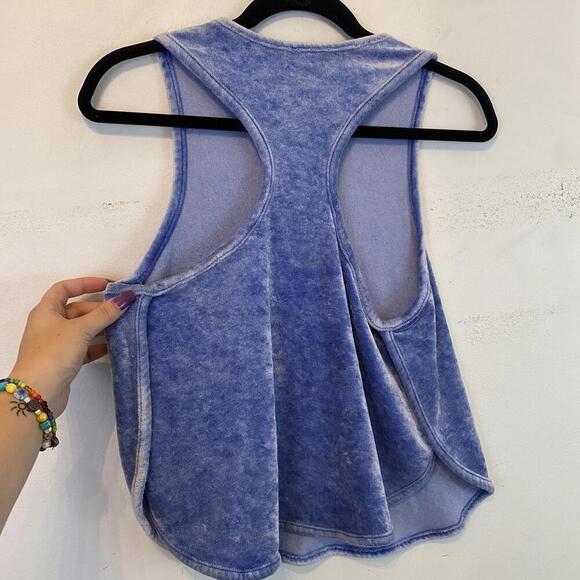 INTIMATELY FREE PEOPLE blue terrycloth tank top - Picture 3 of 5